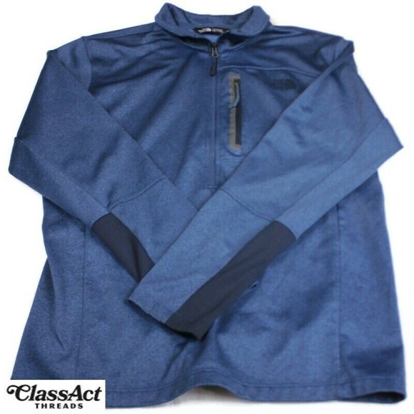 The North Face Blue Quarter-Zip Sweatshirt - Picture 1 of 8